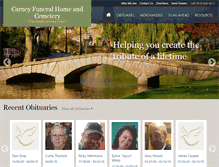 Tablet Screenshot of carneyfuneralhome.com